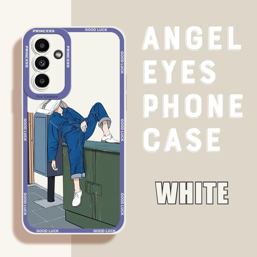 Phone Case Soft Rubber TPU Cellphone Casing Full Cover Camera Protection Design Shockproof Cover for Samsung