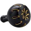 HEIGHTEN 35mm Power Reel Handle Knob for Shimano Daiwa Type A Type S Chrysant Series (Daiwa) (Black & Gold) (731)