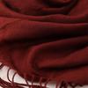 Women's Lightweight Cashmere Tassel Scarf - Fine Spun Solid Color Shawl