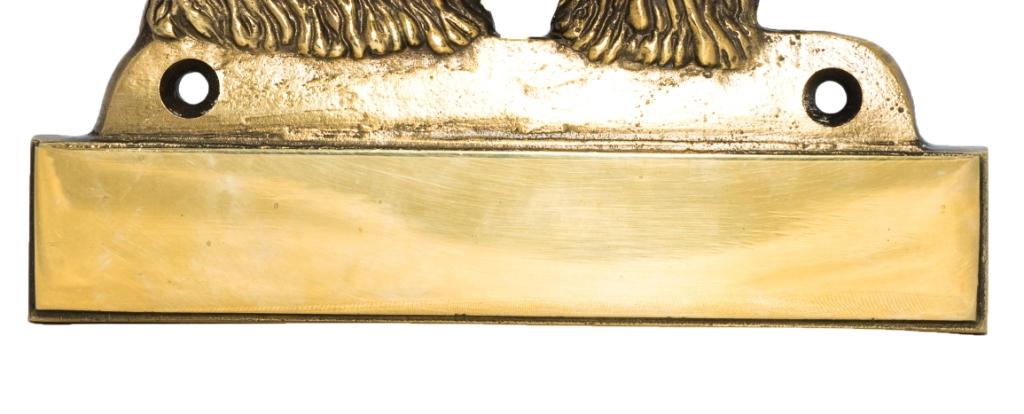 Komondor, Hungarian sheepdog, Mop Dog - address plaque with a dog, brass nameplate, personalized door sign with the brand name Art-Dog