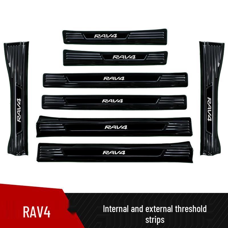 Накладка на порог из нержавеющей стали для Toyota RAV4 2024