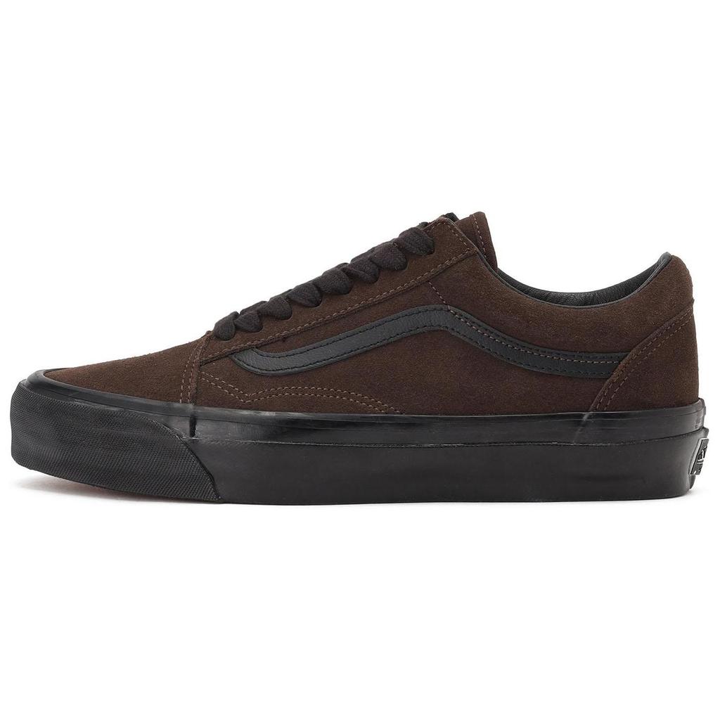 Vans Premium Old Skool Comfortable Versatile Low-Top Skate Shoes Unisex Sneakers Brown Black VN000D56YS8