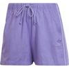 Originals Linen Shorts Breathable Comfortable Striped Mid Waist Drawstring Sports Shorts Women Shorts Purple HC1936