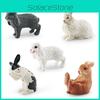 Wildlife Simulated Station And Sitting Posture Model Desktop Ornament Kid For