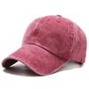 2021 New Men's Baseball Cap Washed Cap Light Plate Couple Hat Solid Color Spring and Autumn Hat Korean Version