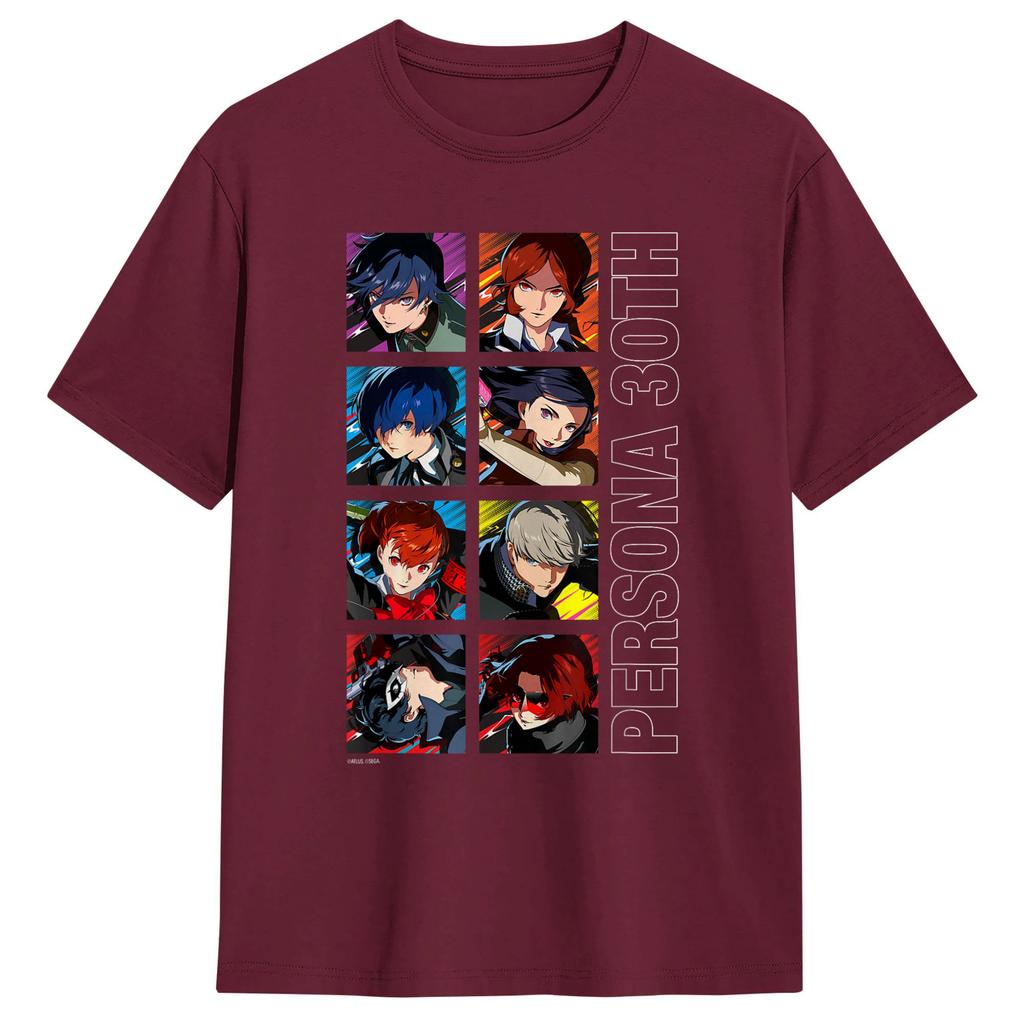 Awesome ATLUS Persona 30th Protagonist Series Legacy Stack TShirt for Unisex Cotton T Shirts Short Sleeve Tee Shirt Summer Clothes