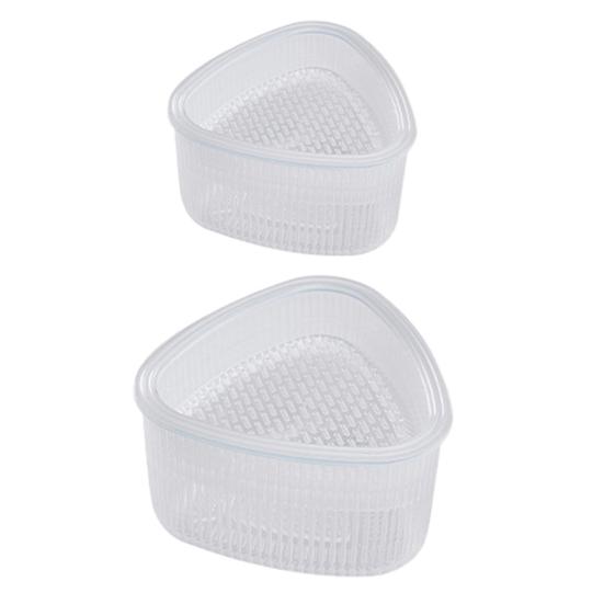 2Pcs Sushi Mold Japanese Style Non-sticky DIY Food Grade Plastic Press Triangular Onigiri Rice Ball Maker Bento Accessories
