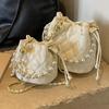 IELGY Summer Diamond Embroidered Bucket Bag All-Match Chain Crossbody Bag