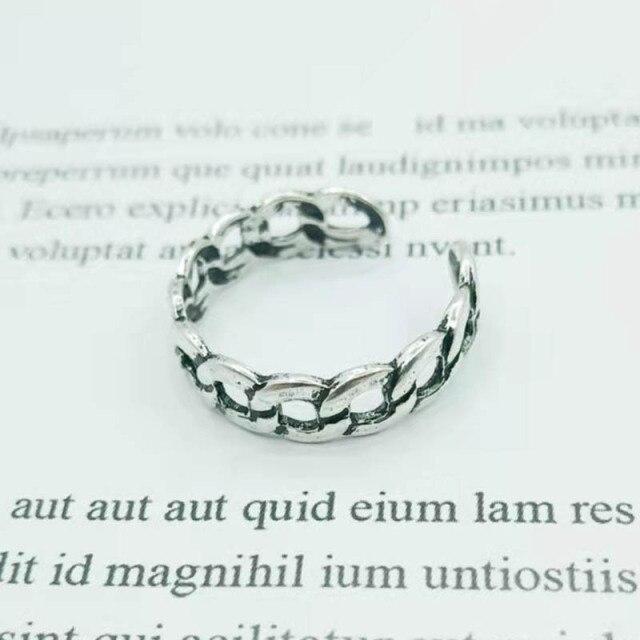 Ins античная родиевая цепочка в форме сердца с завитками геометрическая мужская манжета на костяшки пальцев открытая корейская мода женские украшения для вечеринок