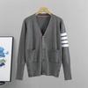 Spring and Autumn Women's Knitted Cardigan Sweater Short Jacket V Collar New Season Outwear