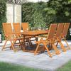 VidaXL 7-Piece Garden Dining Set Patio Dining Furniture Table and Dining Chairs Garden Lounge Set 3079638