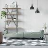 Sleeper Sofa with Armrests Light Grey Velvet