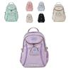 Cute Minimalist Nylon School Backpack With Letter Print For Teens And College Students