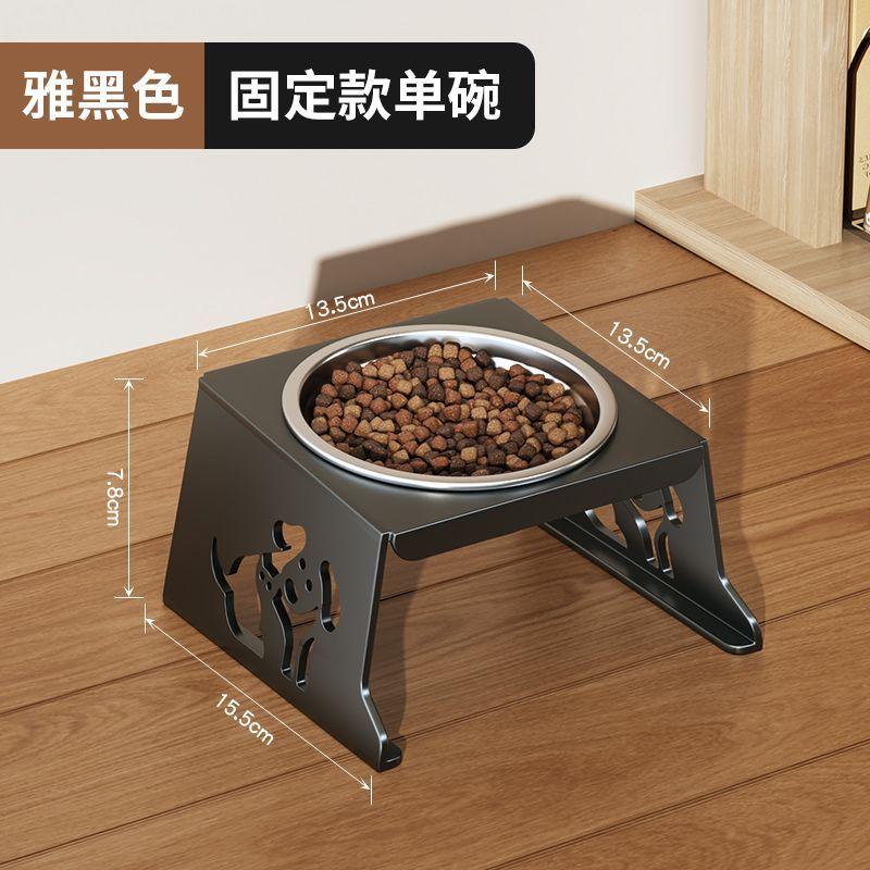 Foldable Stainless Steel Cats Feeder Anti-spill Multi-combination Pet Bowl Protect Neck Dogs Food Drinking Bowl Pets Accessories