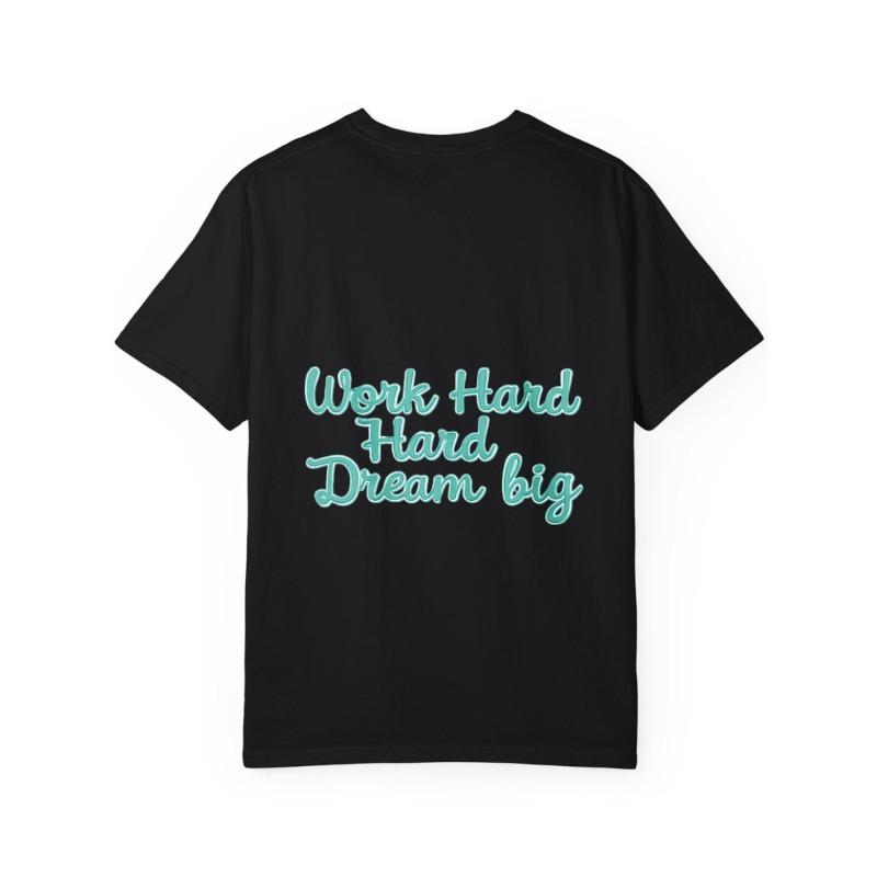 Белая футболка Work Hard Hard Dream Big принт Мотивационная цитата Повседневная одежда для мужчин и женщин Уличная мода Топ Наряд на каждый день