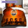 Shakhtar Donetsk Pattern Bedding Home Decoration Birthday Gift (1 * duvet cover + 2 * pillowcase, without core)