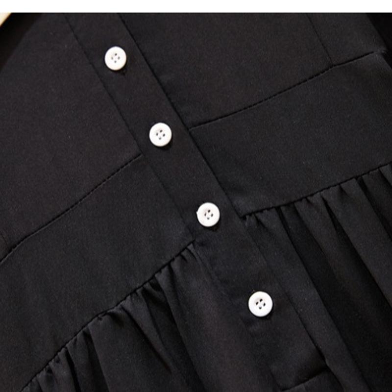 L ~ 4XL женское платье двусторонняя одежда большой размер талии женское летнее новое стильное французское двустороннее платье для полных женщин