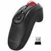 Elecom Mouse Wireless (Receiver Included) Trackball Handy Type Relacon Media Control Button Quiet Black M-RT1DRBK