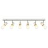 White Ceiling Spotlight with Adjustable Spotlights 73 x 6.5 x 11.5 cm Metal