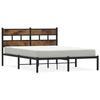 VidaXL Cadre de lit en métal sans matelas chêne fumé 160x200 cm 4017056