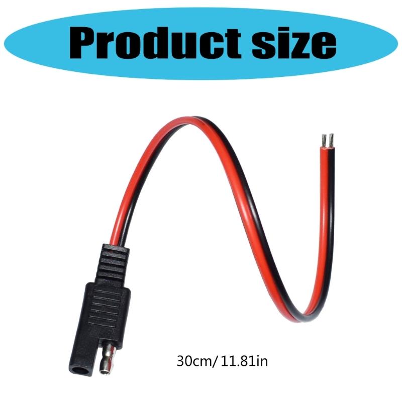 Practical 12AWG SAE Connectors Cable 1 Foot 5 Pack Designs for Efficient Solar Energy Transmission Daily Casual Use