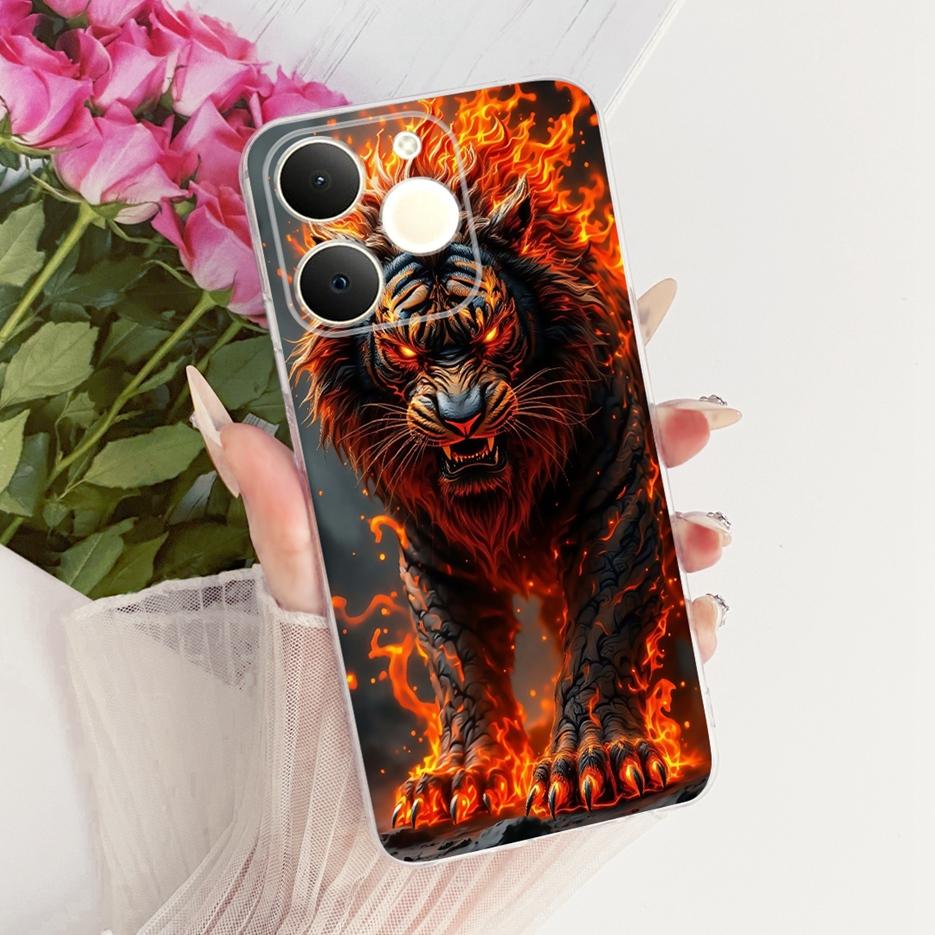 Чехол для Realme Note 70T RMX5313 Крутые Животные Цветочный Расписной Чехол Мягкий Тонкий Чехол для Телефона Для Realme Note 70 Narzo 80 Lite 4G Сумки