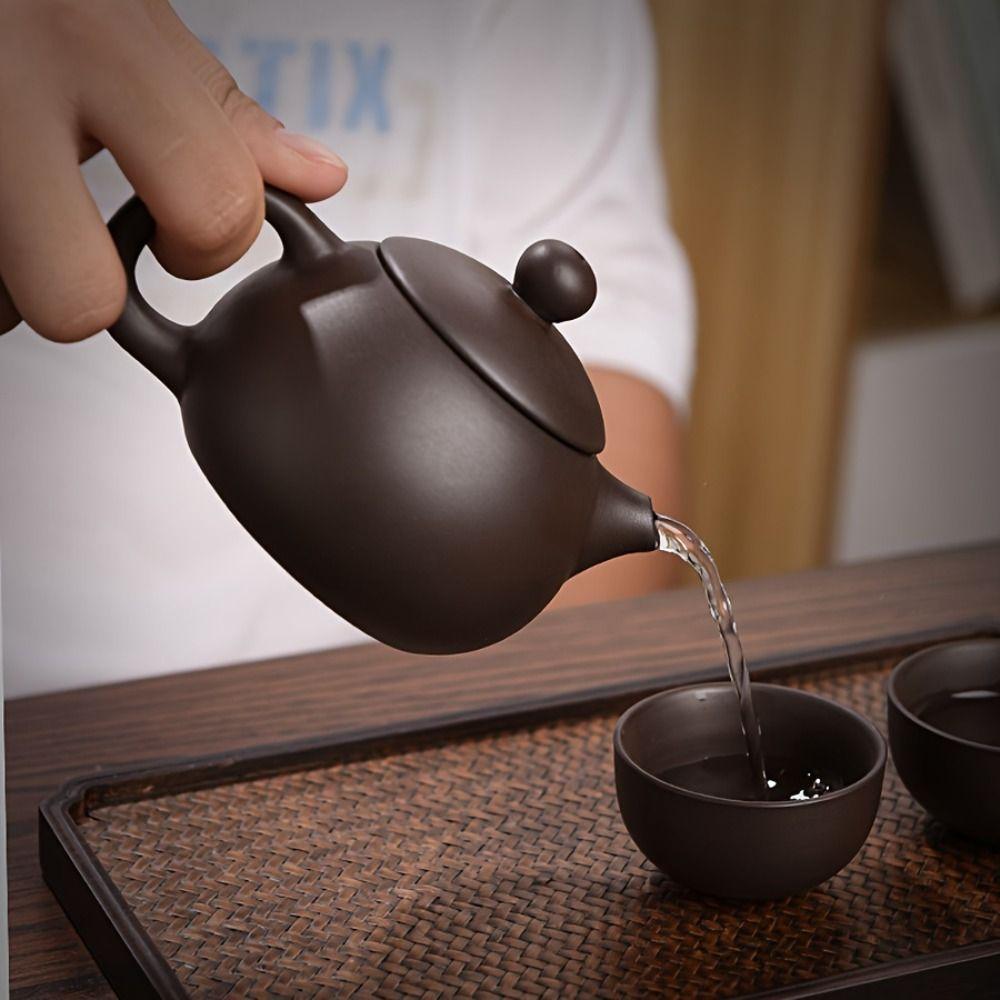 Teaware Travel Tea Set Purple Clay Chinese Tea Pot and Cup Set For Outdoor Camping