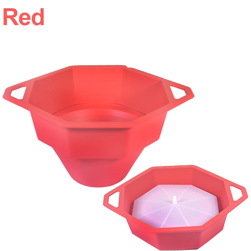 1шт силиконовая миска для попкорна в микроволновой печи, самодельная попкорница с крышкой, миска для попкорна, самодельные цветные кухонные принадлежности для выпечки большой емкости