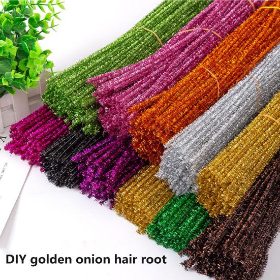 200 шт. Разноцветные синельные проволоки для чистки трубок для DIY художественных и ремесленных проектов