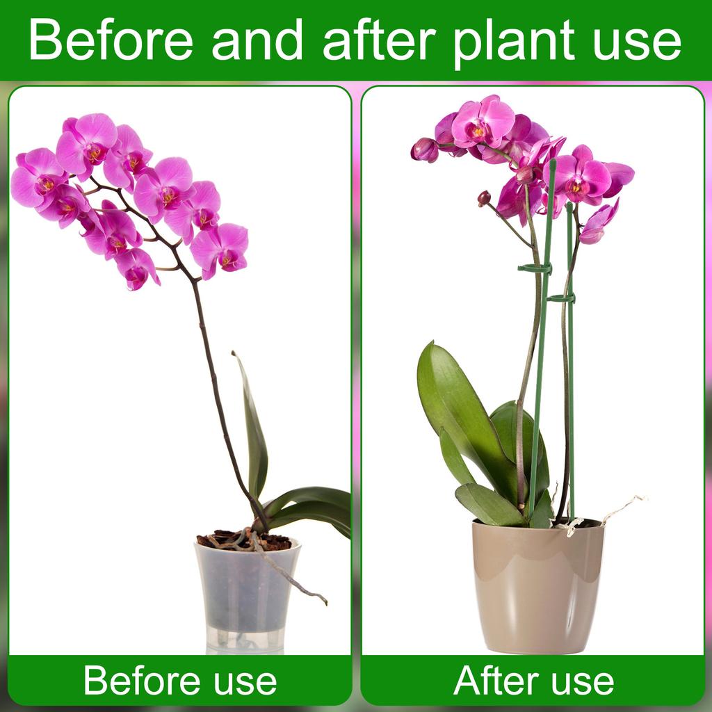 20 шт. 45 см опоры для растений зеленый бамбук многоразовые опоры для растений для горшечных растений и комнатных растений садовые инструменты