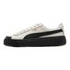 Puma Платформа Удобные Универсальные Прочные Дышащие Увеличивающие Рост Низкие Кроссовки Женские Кроссовки Белые Черные 397250-01