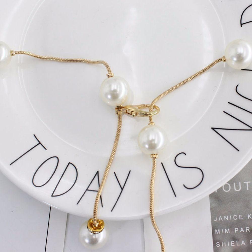 Skirt Pearl Waist Chain Women's Elegant Pearl Belt Dress Waist Chain Ladies Decorative Jewelry