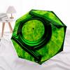 1pc Green Lantern Logo Umbrella - Automatic Open Compact Travel Umbrella with 56-Rib Durable Frame yy251021099