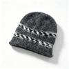 Mixed color striped knitted wool hat women's autumn and winter warm versatile face small cold ear protection bucket hat tide