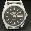 AUTOMATIC VINTAGE REFURBISHED SEIKO 5 JAPAN MENS BLACK DIAL WATCH A440551-9 Sk-a440551-1