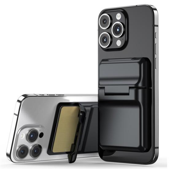 Магнитный держатель для телефона-кошелька с 3 слотами для карт, держатель для карт для iPhone, многофункциональная регулируемая подставка для телефона для чехлов MagSafe