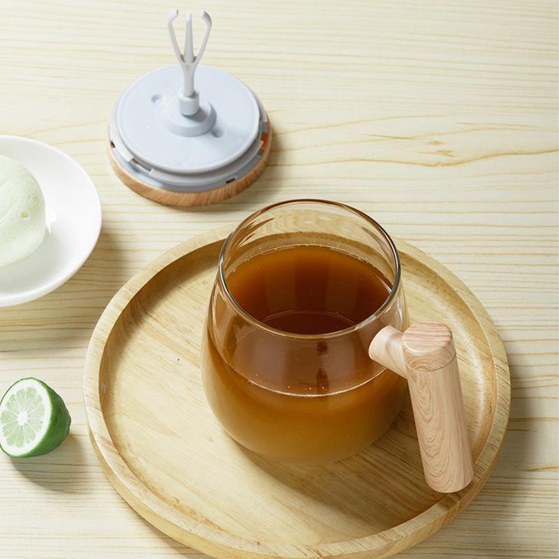 400 мл портативная электрическая чашка для смешивания, автоматическая кружка для кофе со стеклянной подкладкой, кружки для офиса, спортзала, парков, школы