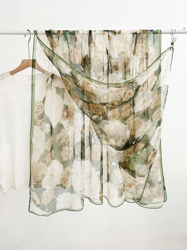 180*135cm Summer Chiffon Silk Scarf Women Outdoor Sunscreen Shawl Soft Bandanna Fashion Luxury Brand Shawl Head Long Hijab Wrap