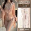 Erotic underwear elegant antique embroidery belly pocket Erotic transparent free exotic dancer flirting uniform set