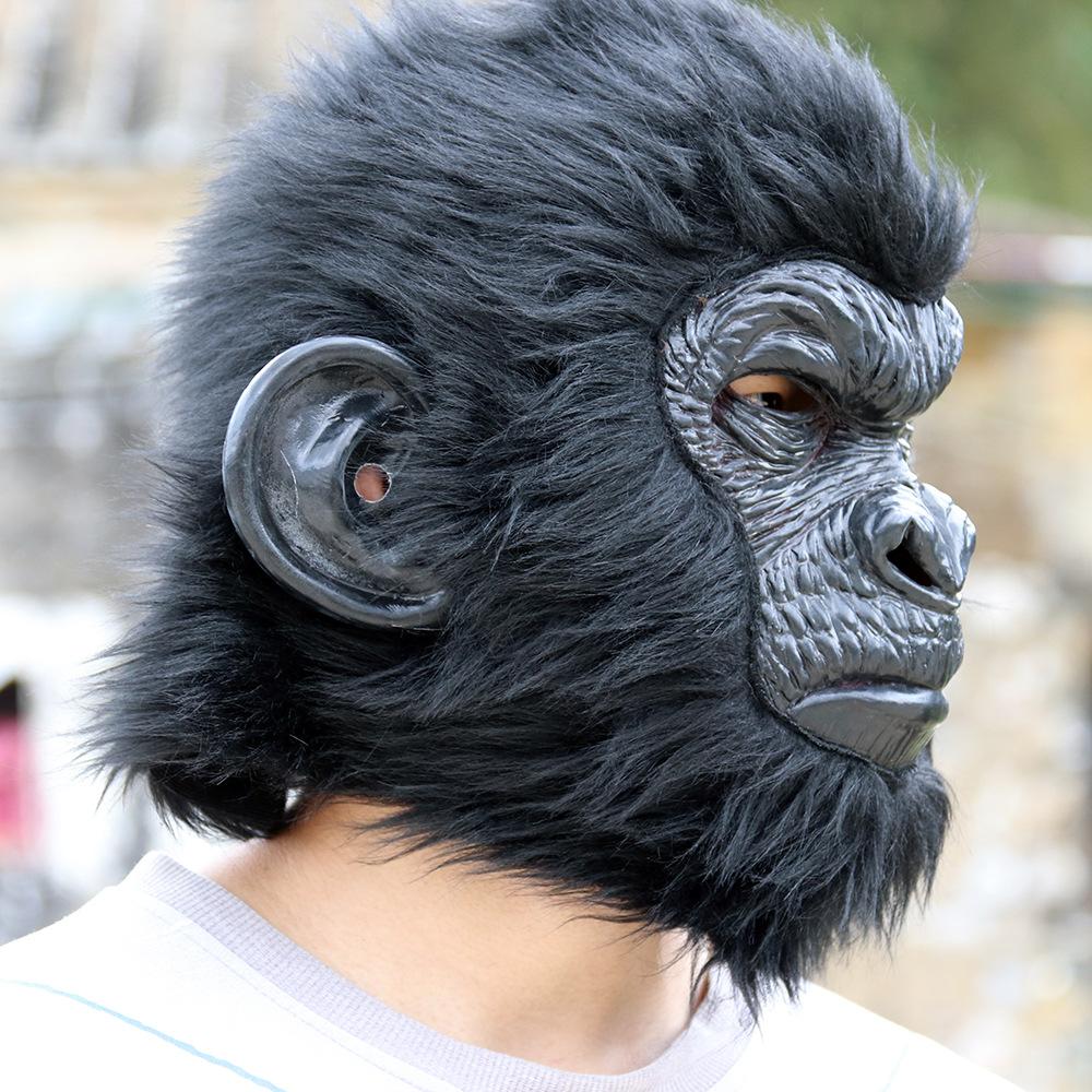 Gorilla King Kong Mask Animal Headgear Halloween Latex Mask Horror Performance Prop