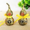 Metal Gourd Sculpture Chinese Fengshuis Figurine Luck Statue for Bedroom Home Livings Room Church Office Decorations