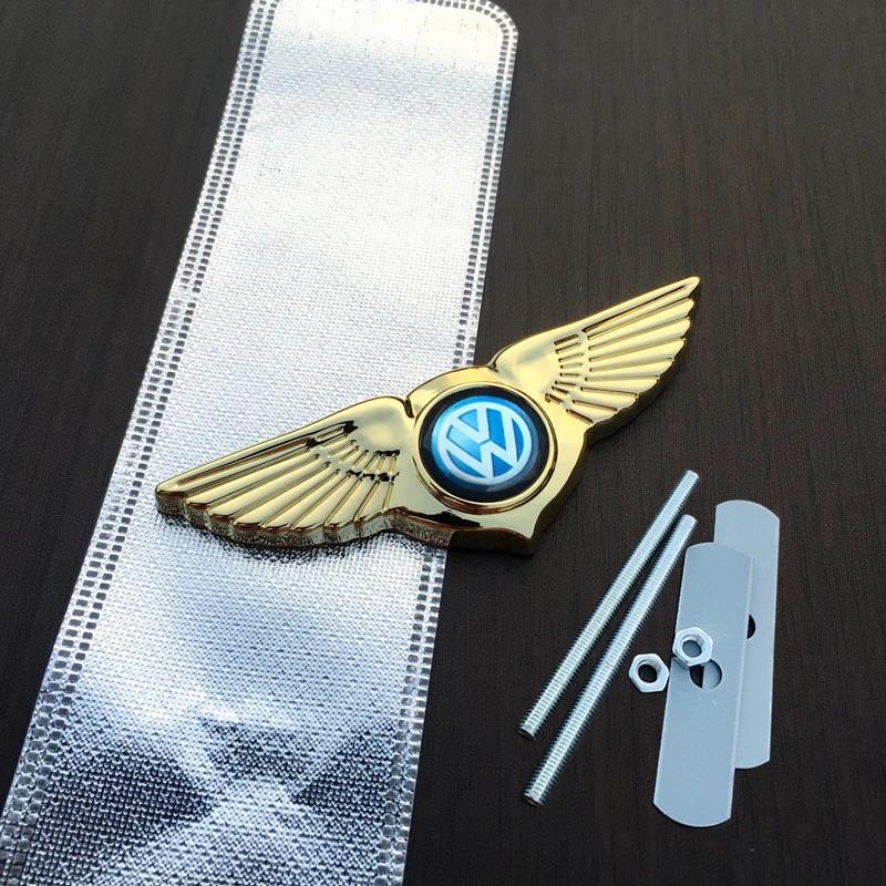 ear1 Car Body Styling Accessories Grille Emblem Metal Wing Sticker for Volkswagen VW Passat Polo Golf Jetta Beetle Tiguan Touran MK6