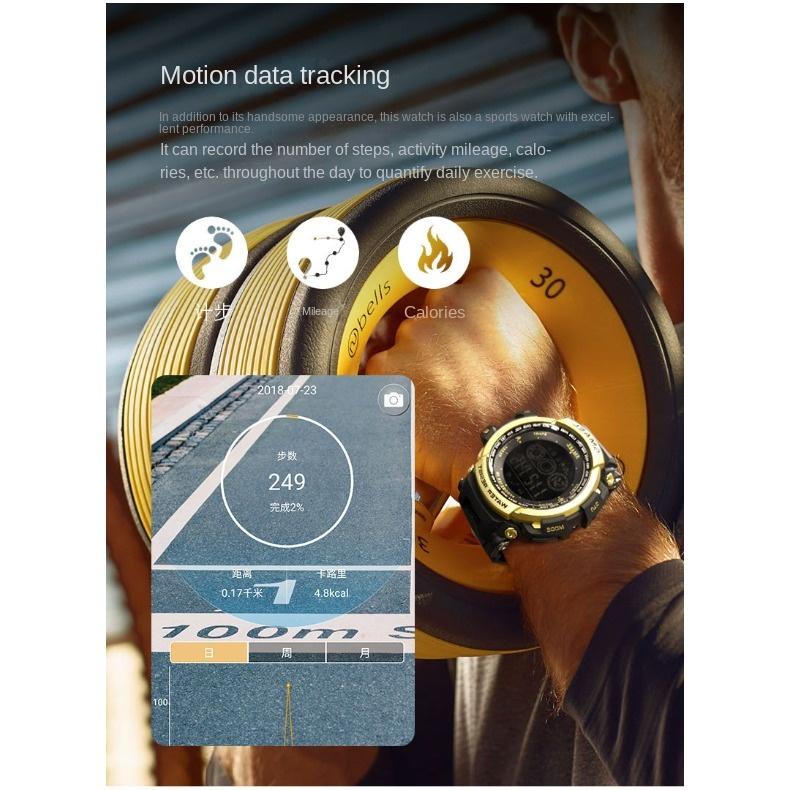 SMAEL Многофункциональные Bluetooth-часы для мужчин, спортивные электронные часы с подсчетом шагов на открытом воздухе для мужчин и женщин