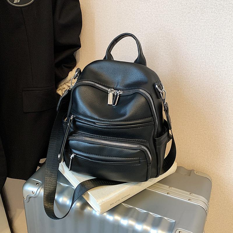 Модный повседневный рюкзак женский новый тренд универсальная студенческая сумка высокое чувство класса сумка для通勤 женщин