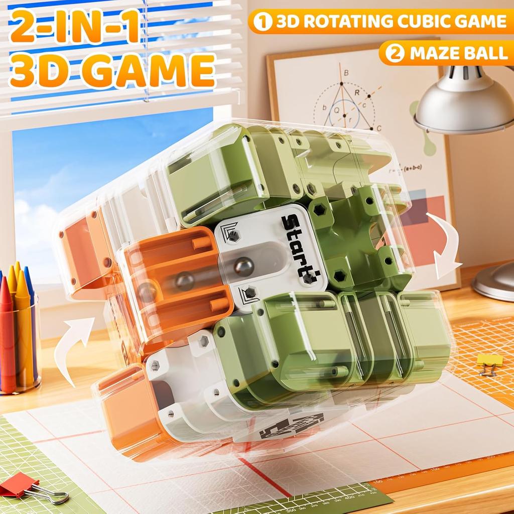 Большой Лабиринт 3D Пазл Куб - Увлекательная Головоломка, Куб-Пазл Лабиринт Интерактивная Игра-Лабиринт, Пазл Высокой Сложности