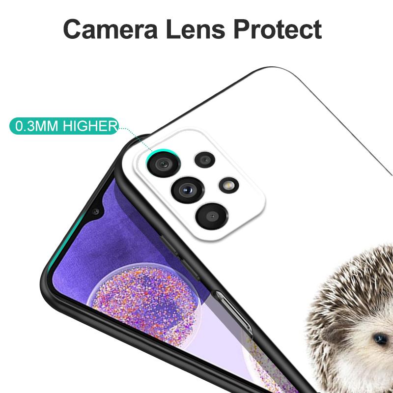 Черный чехол из ТПУ для OPPO A32 A33 A53 A53S A54 A55 A73 A74 A76 A77 A91 A94 A95 A93S A92S 4G 5G Hedgehog