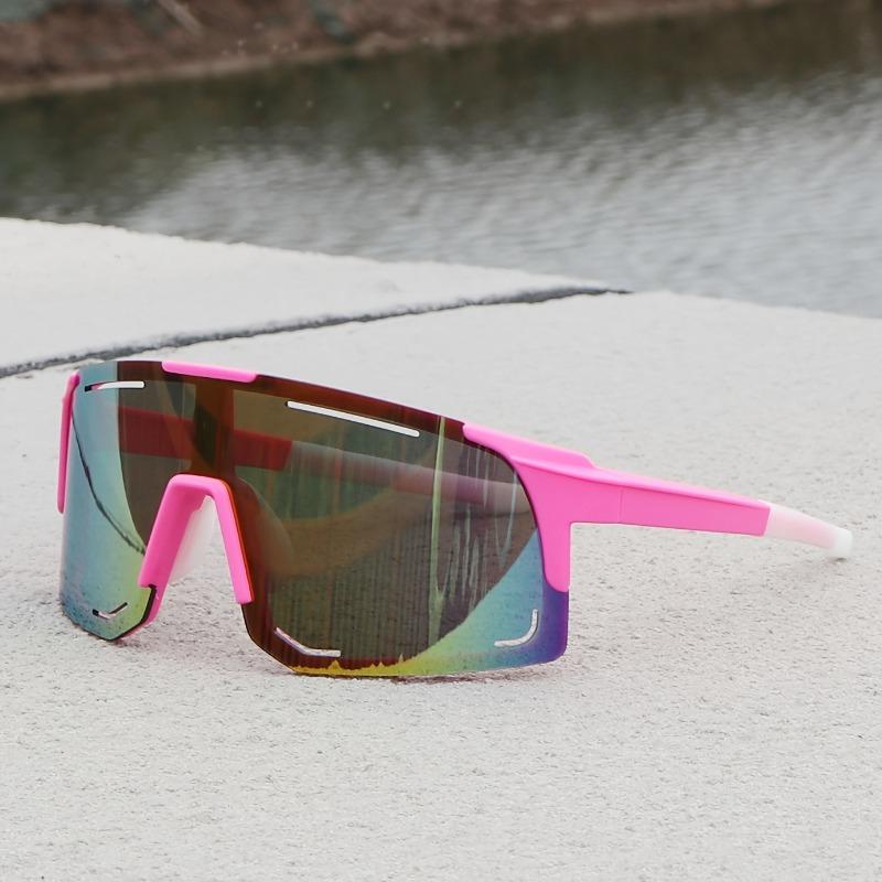 Мужские и женские очки с большой оправой, модные цветные очки