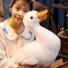 Kawaii Lifelike Duck Plush Toy Realistic Cute White Goose Stuffed Animal Toys Gifts For Kids Pets Simulated Duck Birthday Gifts