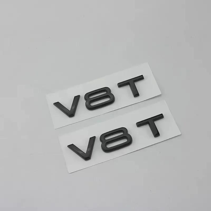 2 шт. Значок V6T V8T ABS 3D наклейка-листок V10 V12 боковая наклейка для автомобилей A4L A5 A6L A7 Q3 Q6 Q7 наклейка для смены модели
