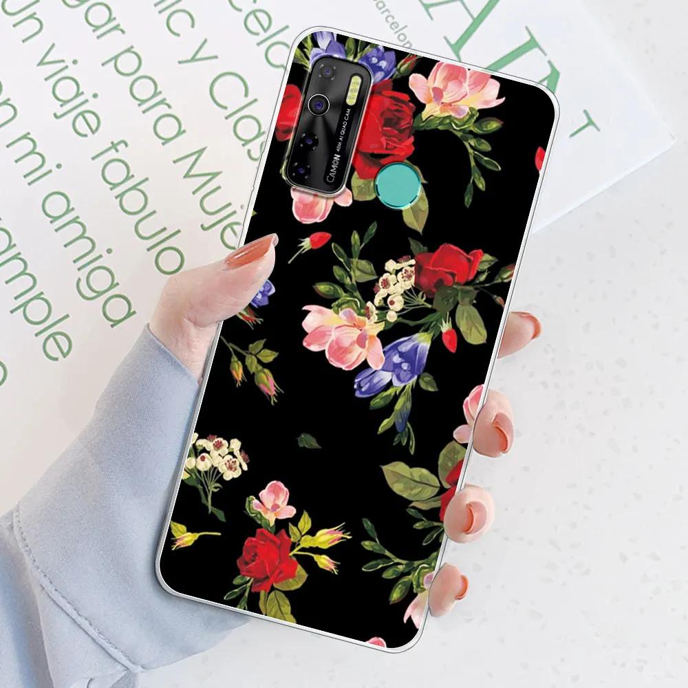 Чехол-бампер для Tecno Spark 5 Pro / Tecno Camon 15 Air / Camon15, прозрачный, из мягкого силикона TPU, или чехол для Tecno Spark 5